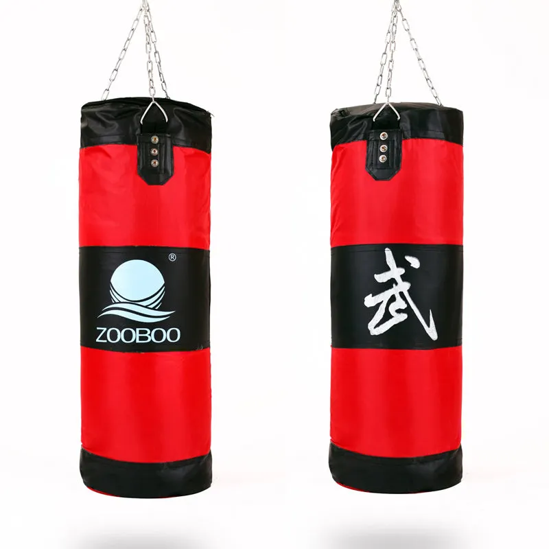 90cm Punching Bag, Fitness Sandbags, Striking Drop Hollow Empty Sand Bag with Chain, Martial Art Training Punch Target