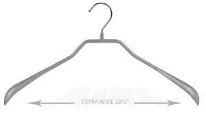 BodyForm, 46-L, Extra Wide Hanger, Silver