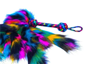 Dark Rainbow Fluffinator Flogger- In stock