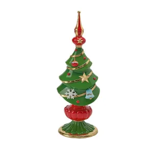 December Diamonds Christmas Carousel 13" Christmas Tree Finial