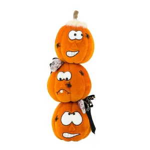 December Diamonds Halloween Carnival 35" Stacked Pumpkin Faces