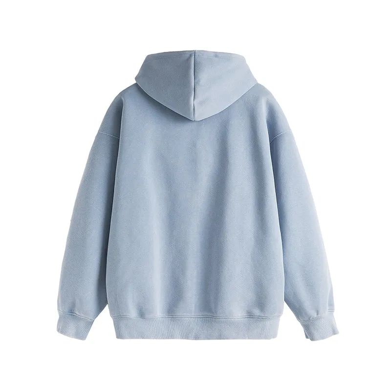 Faire Echo heavyweight solid color zip-up Hoodie