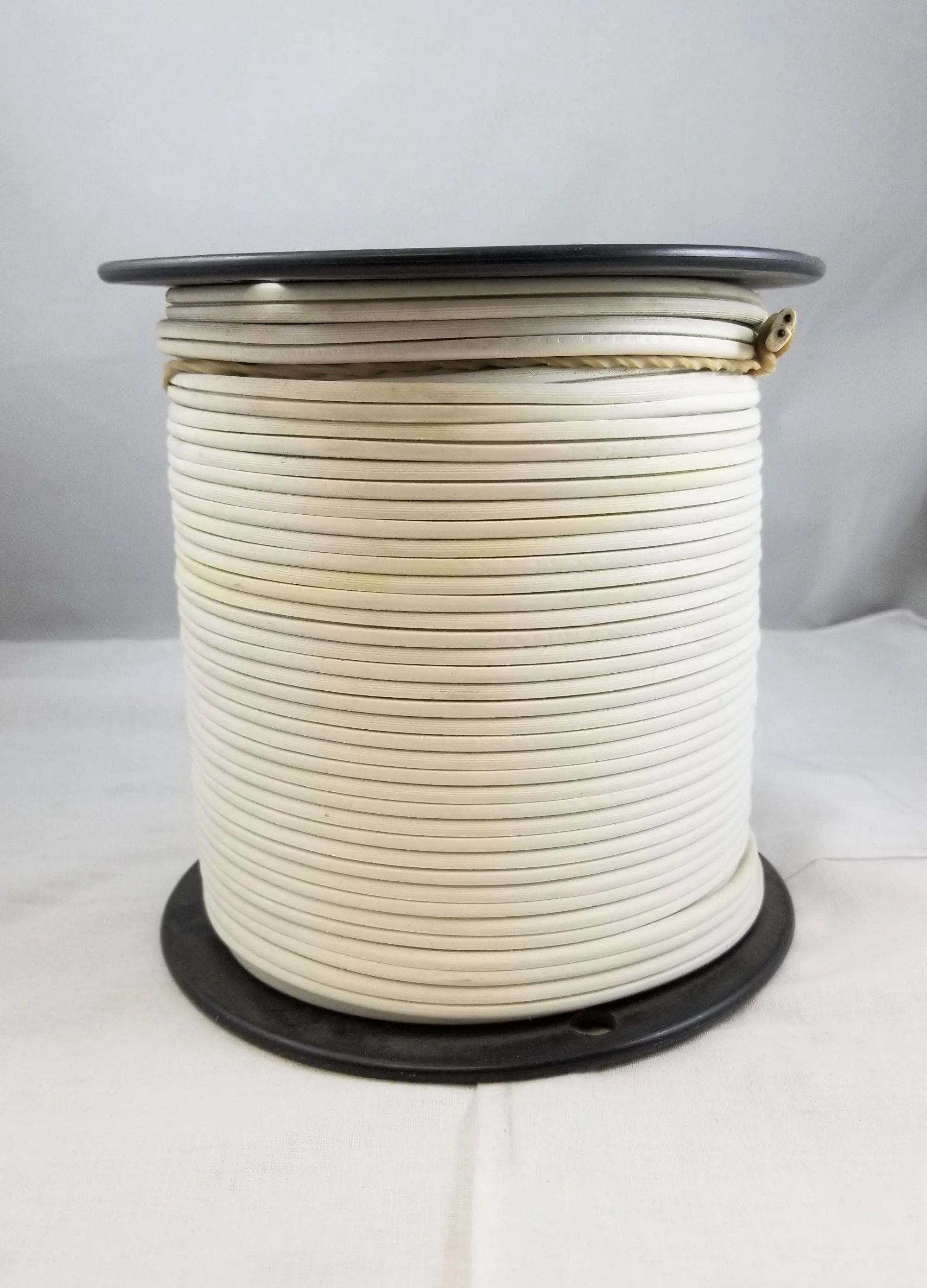 Heavy White Plastic Cord - Sold by the foot