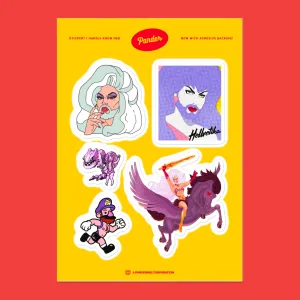 Hellvetika The Metal Queen Sticker Sheet