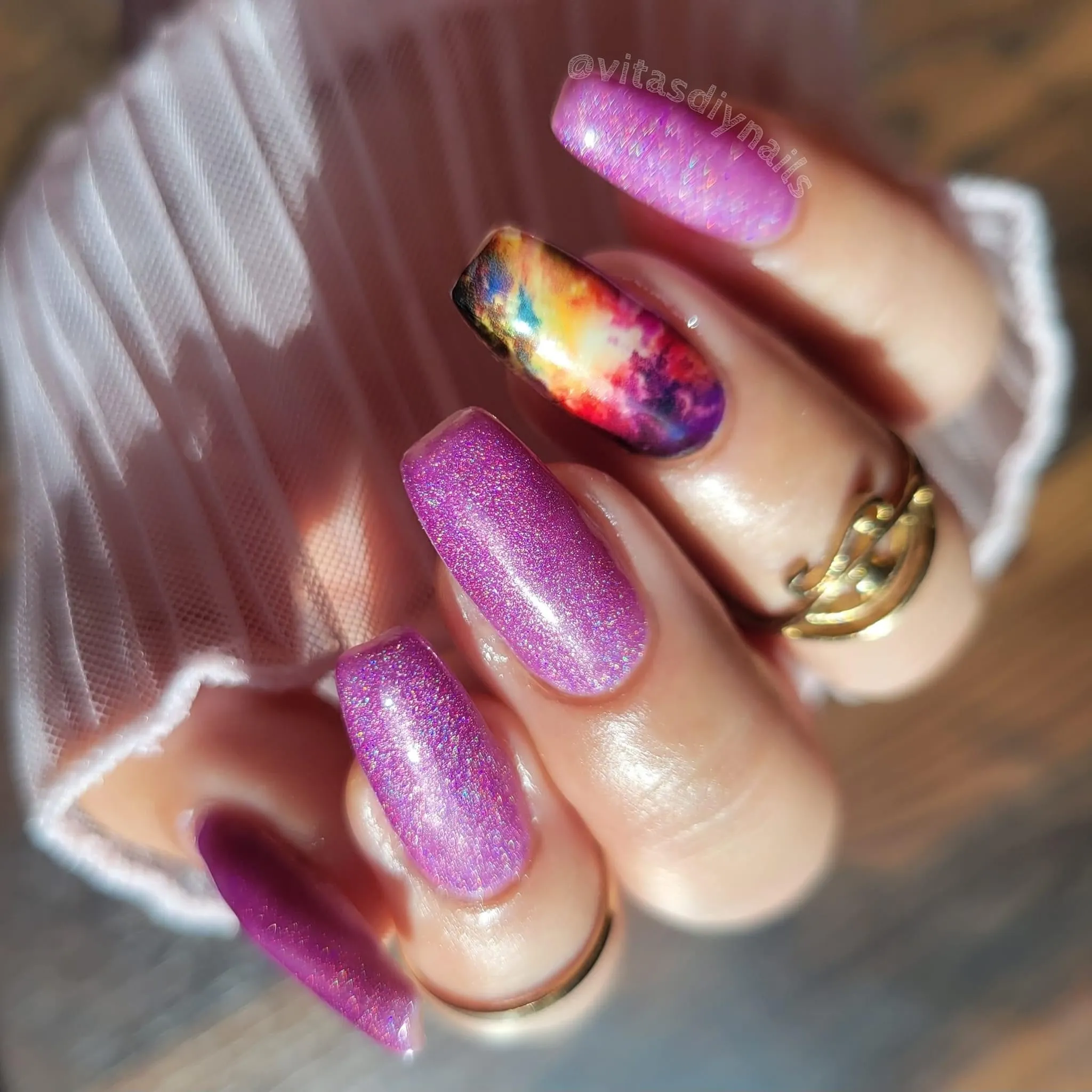 Hot pink Holo- Holographic Gel Glitter