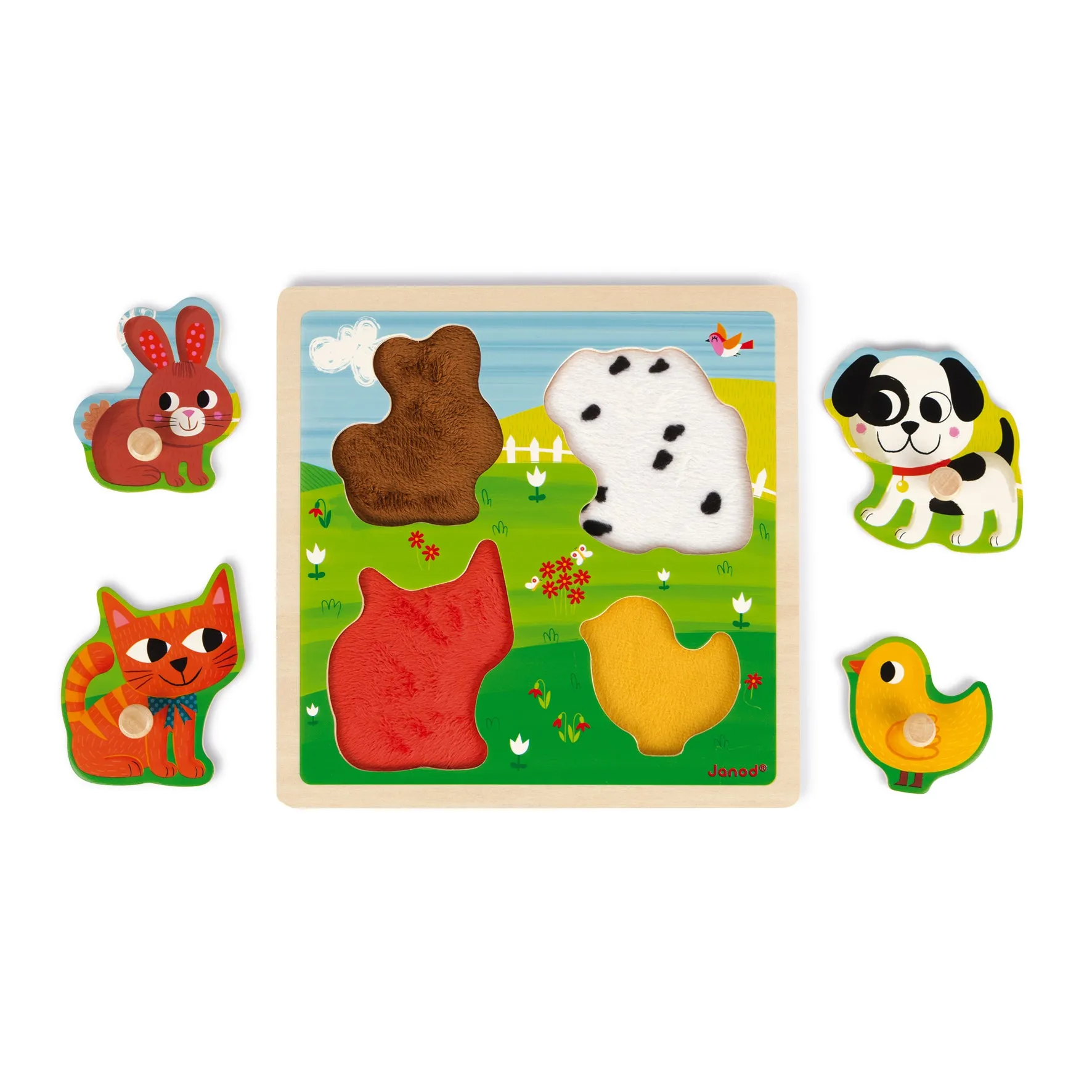 Janod Tactile Puzzle - My First Animals