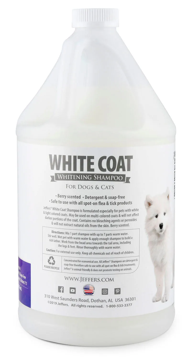 Jeffers White Coat Pet Shampoo