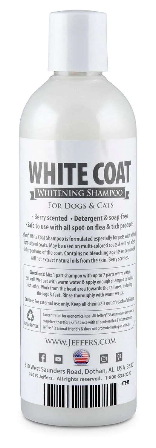 Jeffers White Coat Pet Shampoo