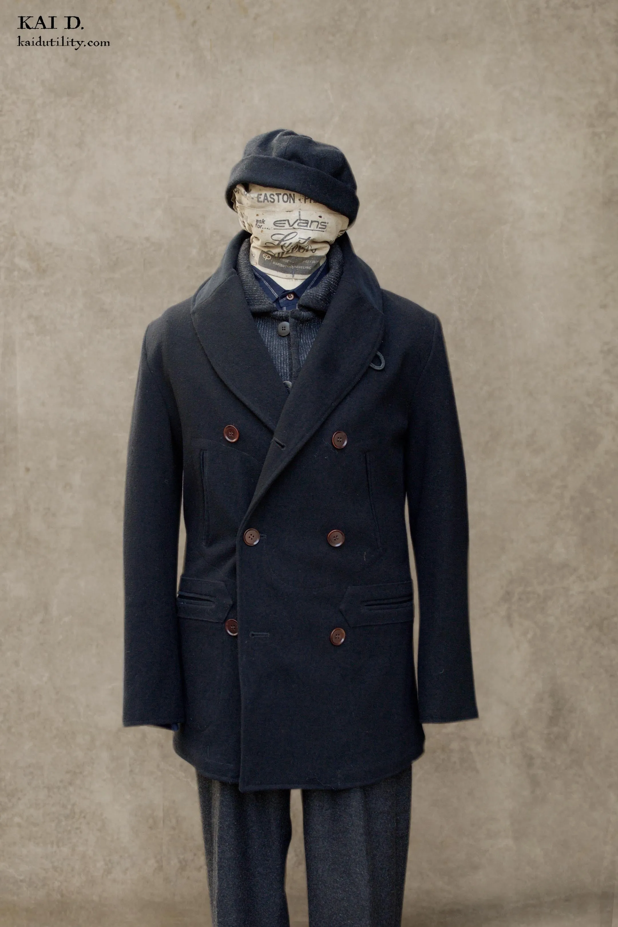 Norton Peacoat -High Twist Wool - M