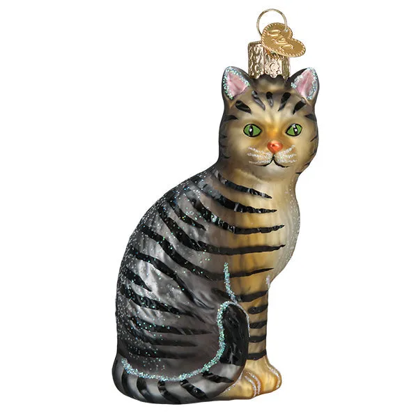 Old World Christmas Tabby Cat Ornament