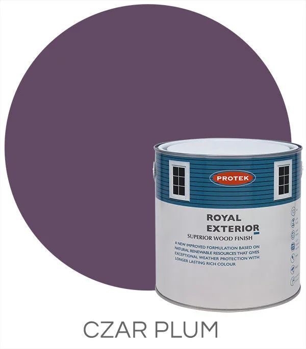 Protek Royal Exterior Wood Finish in Czar Plum