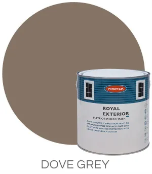 Protek Royal Exterior Wood Finish in Dove Grey