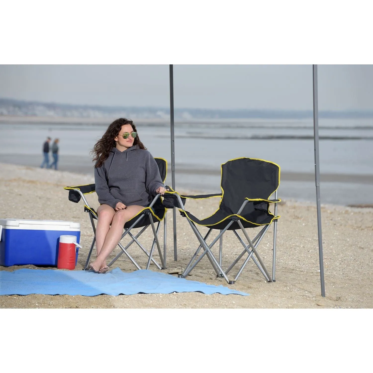 Quik Chair | Heavy Duty Folding Chair - Black