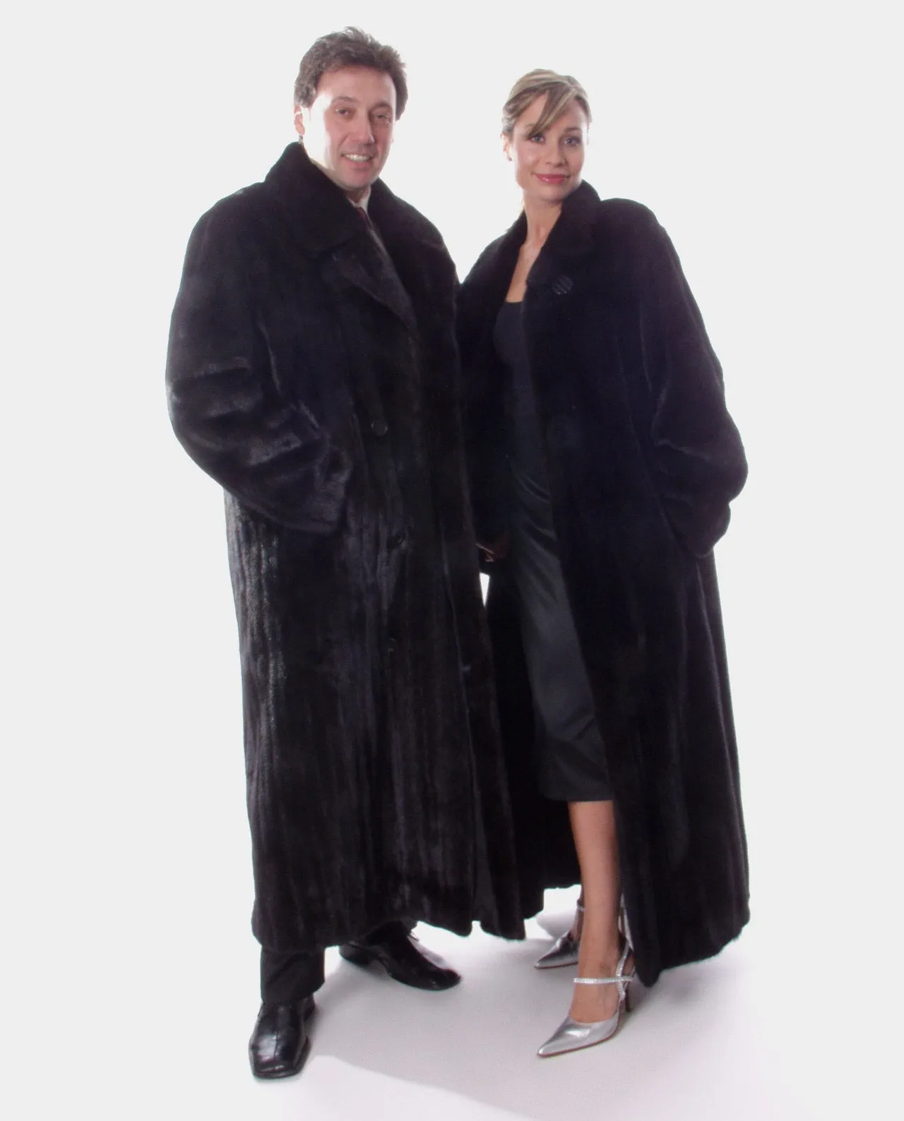 Ranch or Mahogany XL Mink Fur Coat, Men's