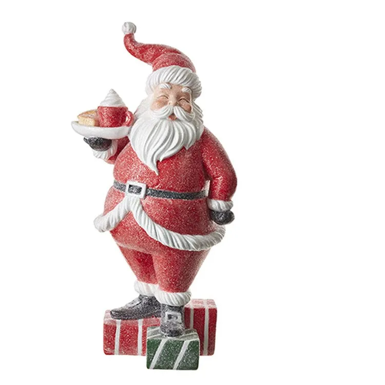 Raz Imports 2022 No Place Like Home 14" Santa With Cocoa