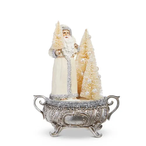 Raz Imports 2023 Bon Noel 10" Santa Centerpiece