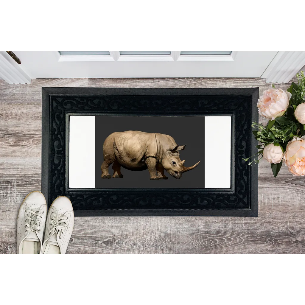 Rhino Character Sublimation Heavy Duty Door Mat