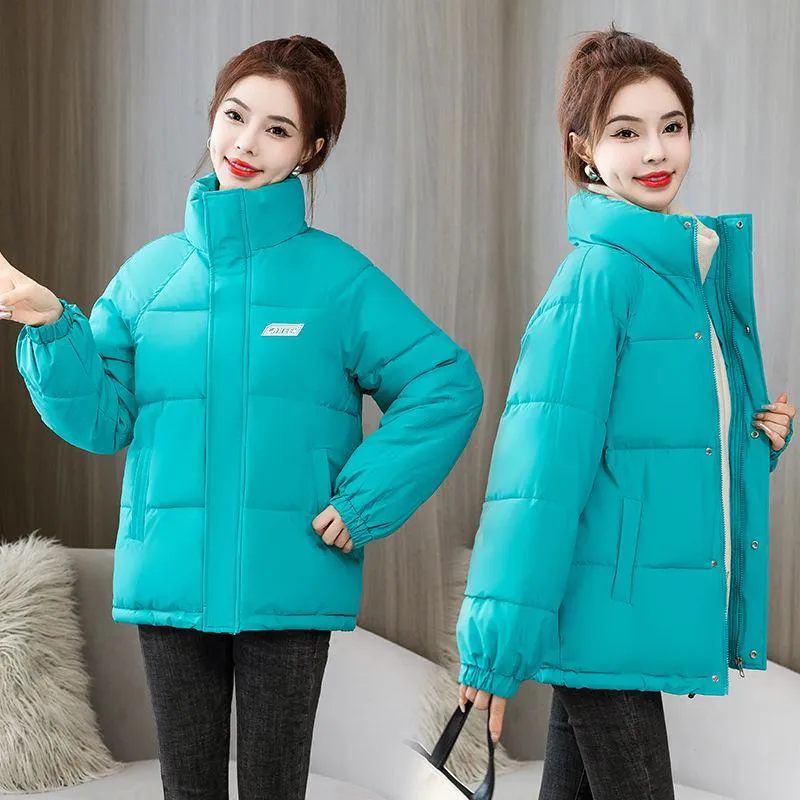 Solid Hooded Cropped Puffer Jacket