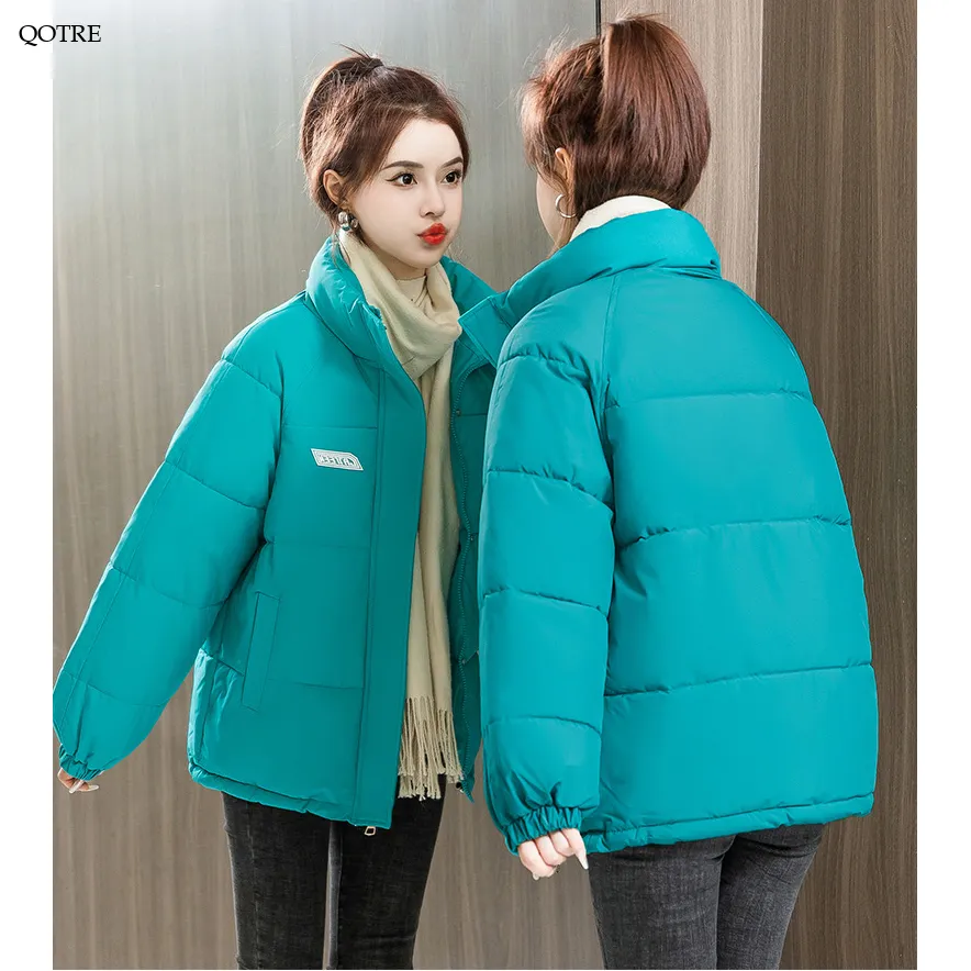 Solid Hooded Cropped Puffer Jacket