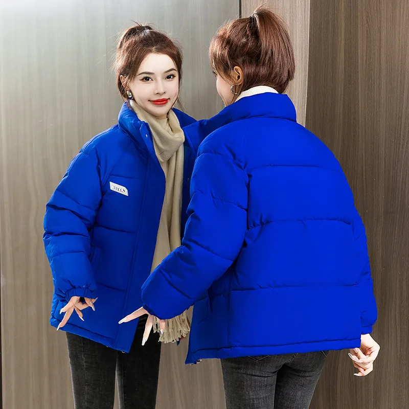 Solid Hooded Cropped Puffer Jacket