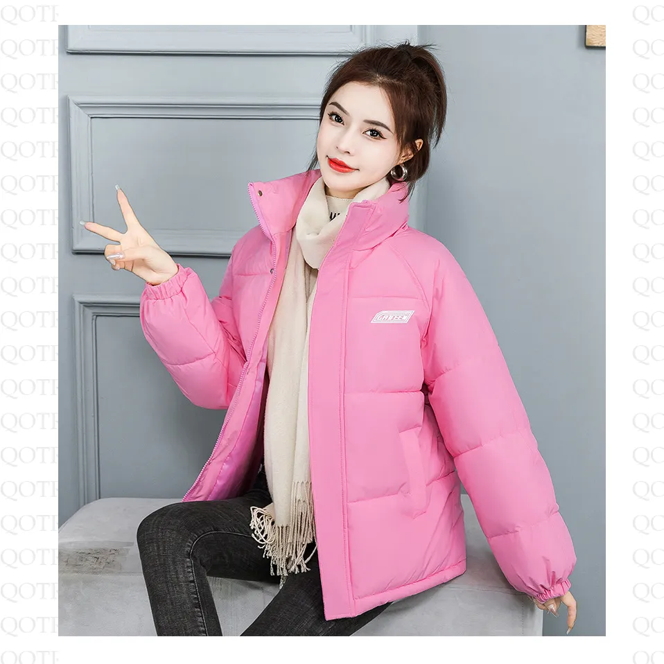 Solid Hooded Cropped Puffer Jacket