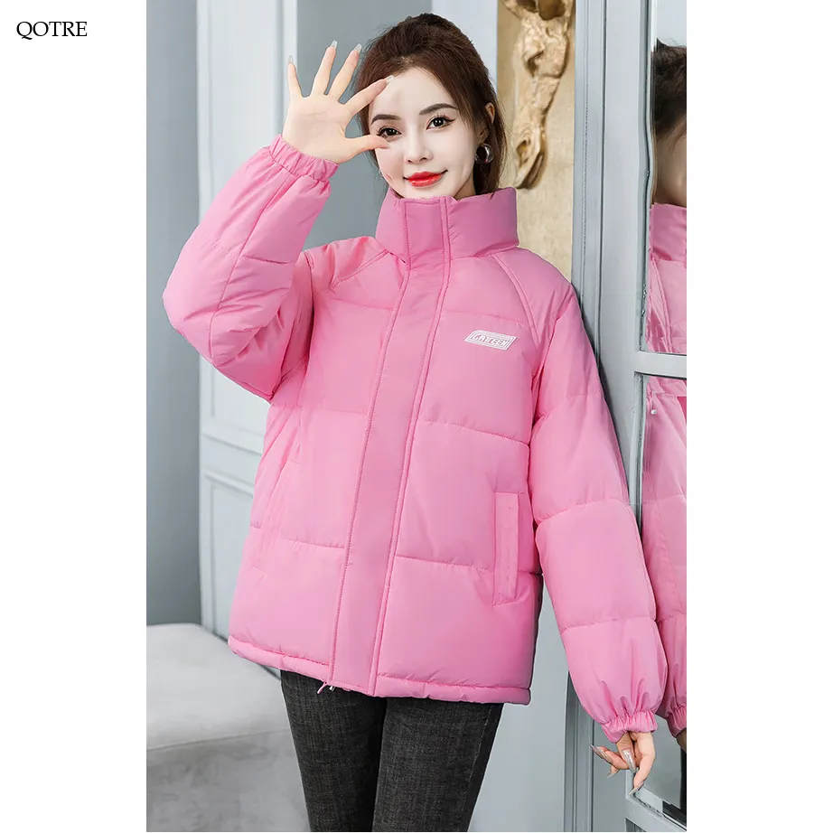 Solid Hooded Cropped Puffer Jacket