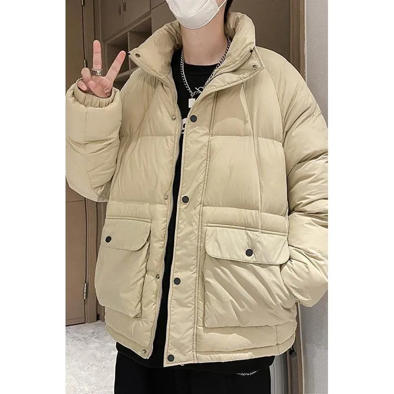 Stand-Up Collar Casual Puffer Jacket