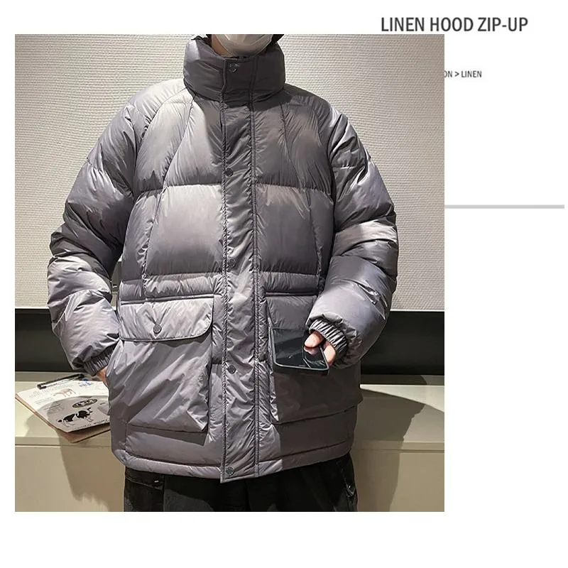 Stand-Up Collar Casual Puffer Jacket