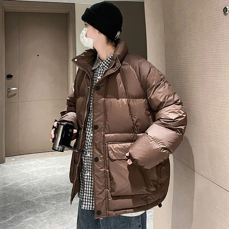 Stand-Up Collar Casual Puffer Jacket