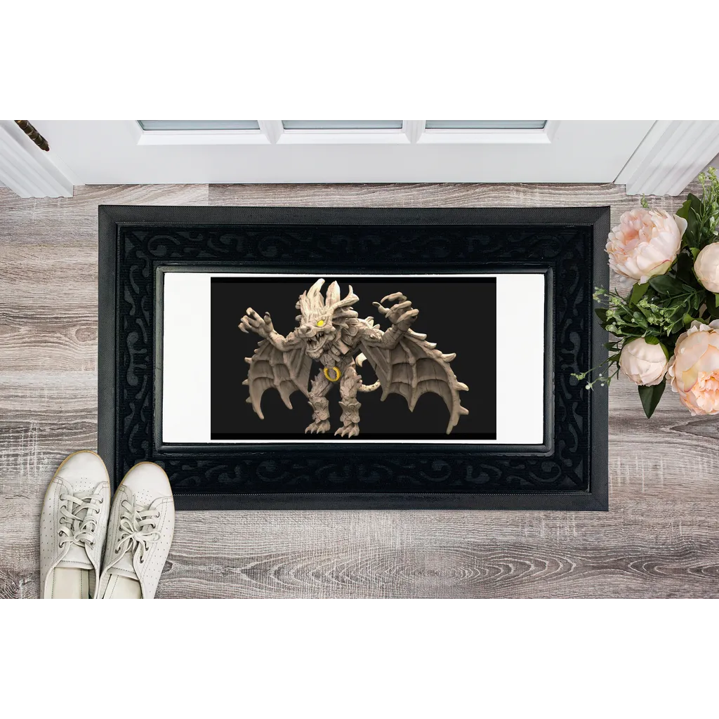 Stone Rock Creature Sublimation Heavy Duty Door Mat