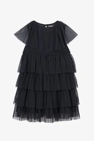 Velveteen Josephine Tiered Girls Dress (Size 3 left)