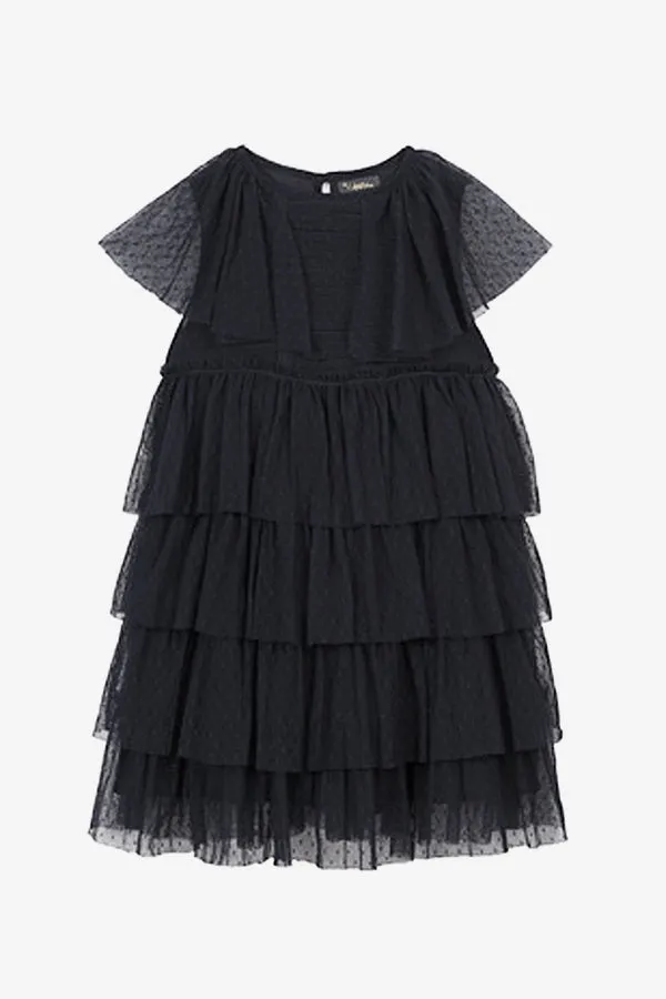 Velveteen Josephine Tiered Girls Dress (Size 3 left)