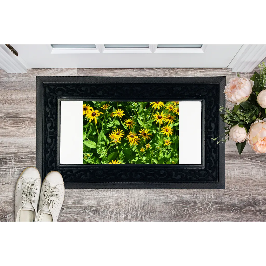 Yellow Flowers Sublimation Heavy Duty Door Mat