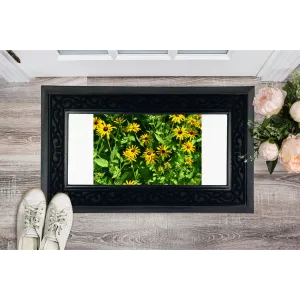 Yellow Flowers Sublimation Heavy Duty Door Mat